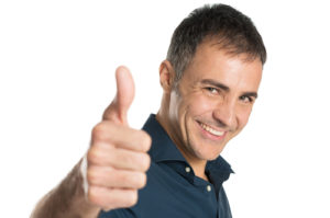 Positive Man Gesturing Ok Sign 